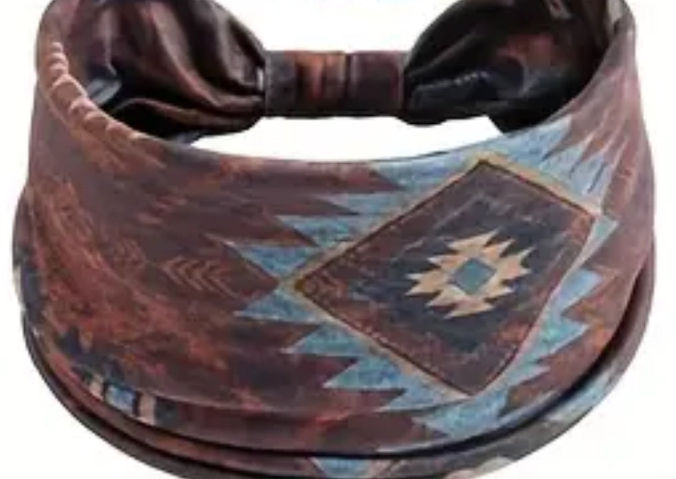 Bohemian Wide Stretchy Headband Pattern 4