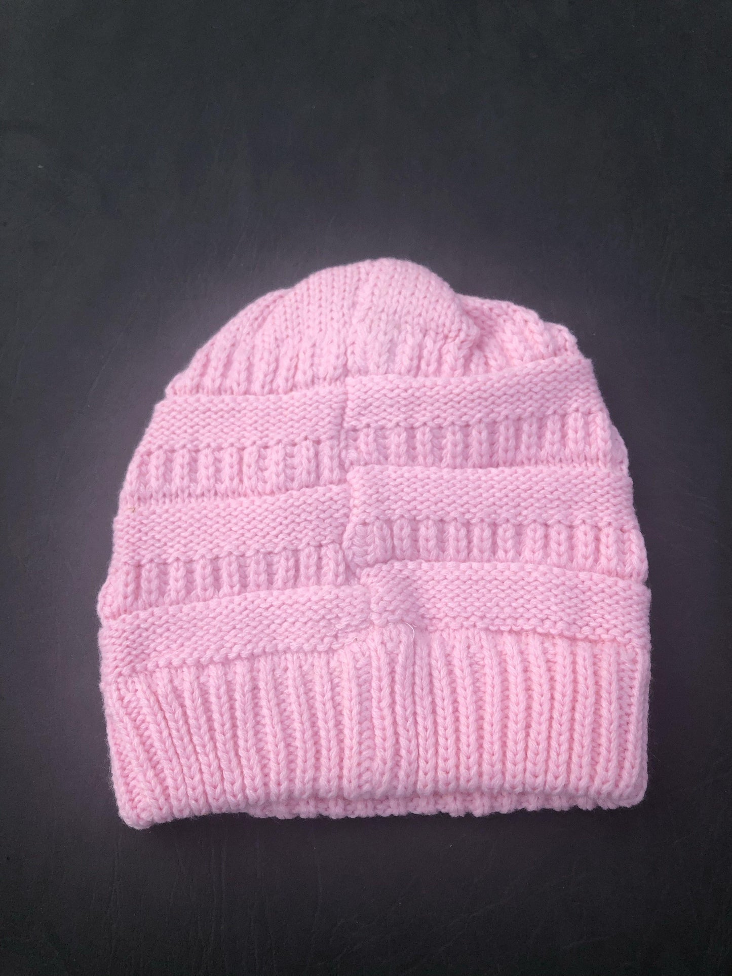 Pink knitted Beanie Hat