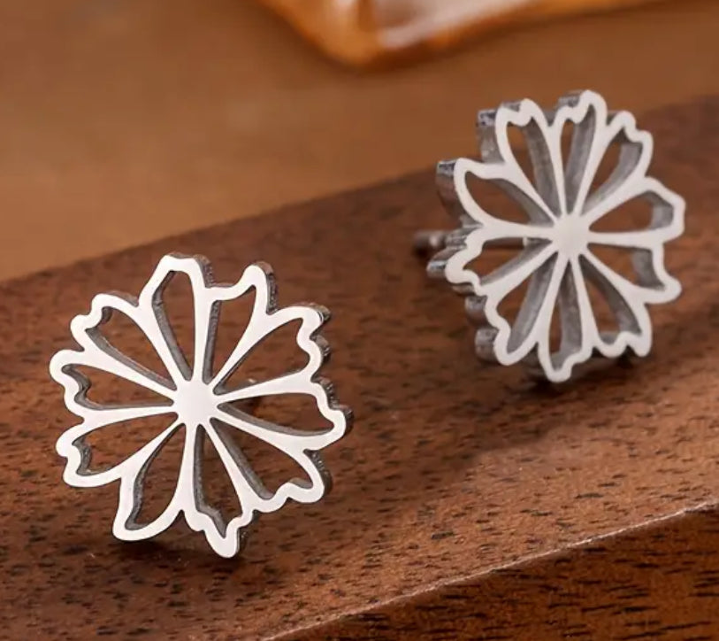 Flower #3 Stainless Steel Studs