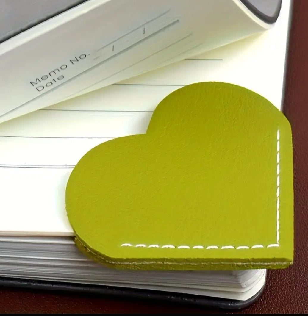 Heart Shaped Corner Bookmark Random Color