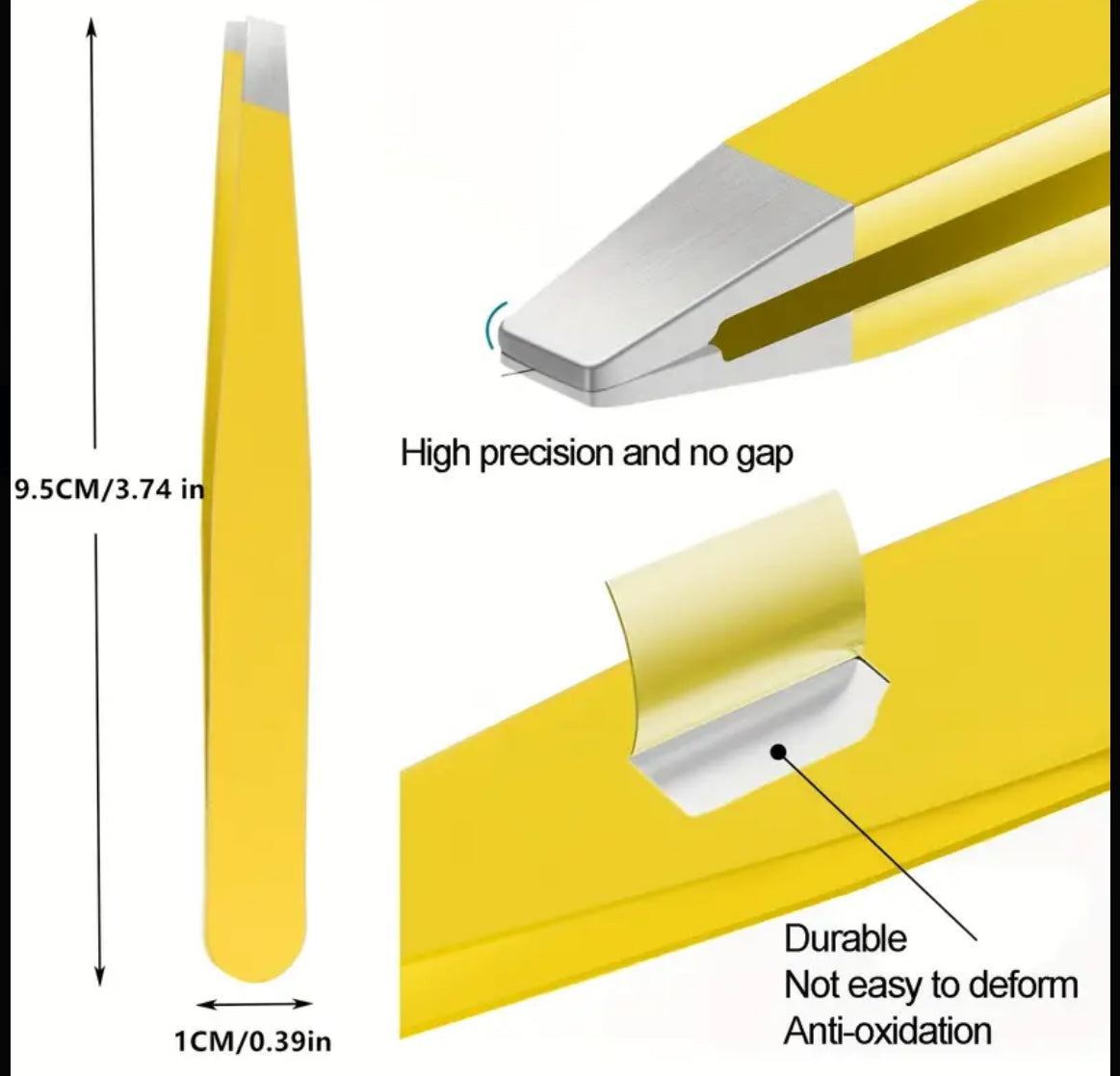 Pink Diagonal Tweezers