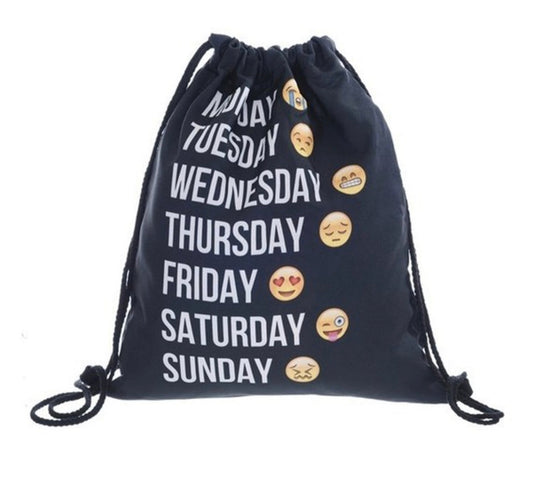 Graphic Print Weekday Backpack