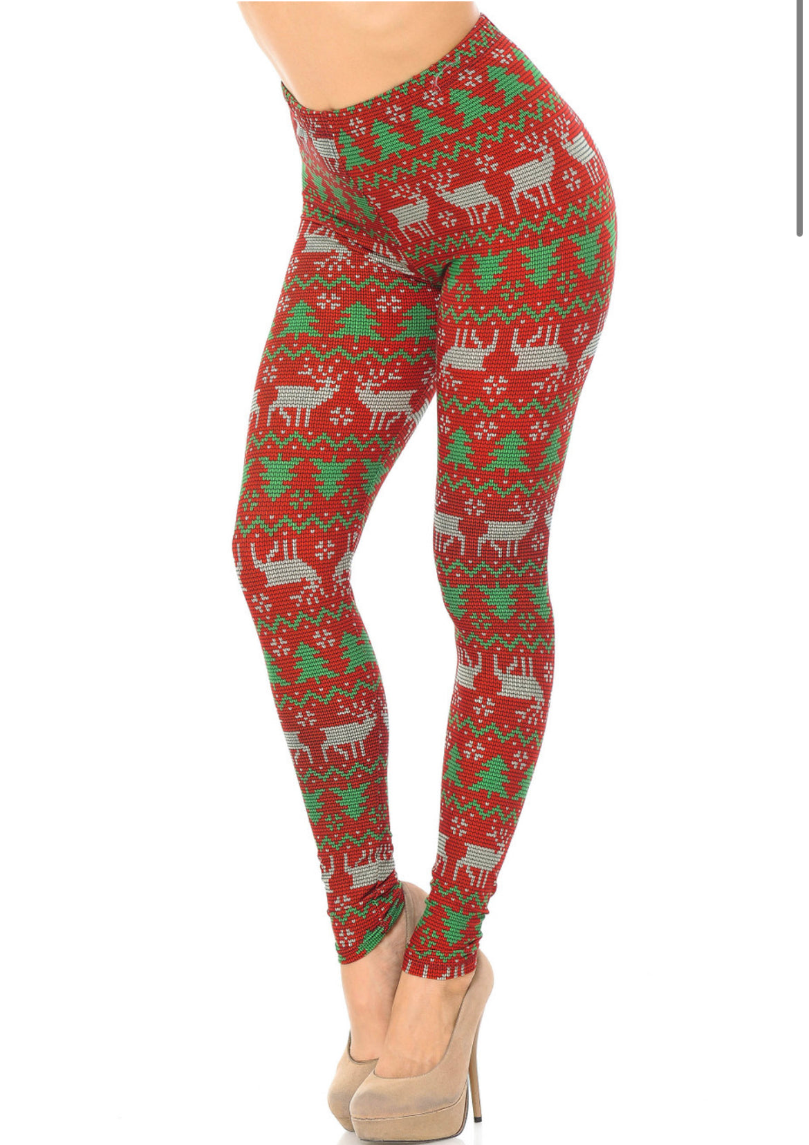 Buttery Soft Faux Knit Leggings - Plus Size