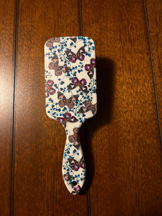 Purple Butterfly Hair Brush