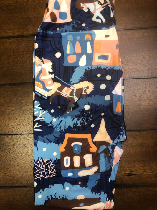 Buttery Soft Santa Clause/Christmas Night With Yoga Waist Legging - Shear Xcitement Boutique