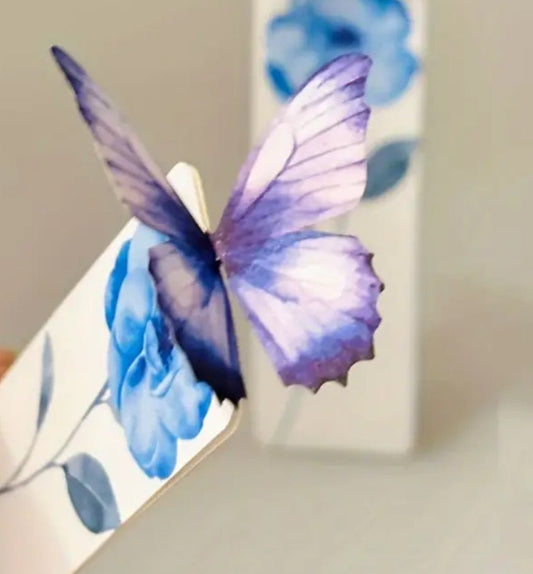 Three Dimensional Butterfly Paper Bookmark - Purple - Shear Xcitement Boutique